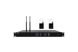 Bộ Micro không dây UHF 2 micro choàng đầu SPON LCS-2340T